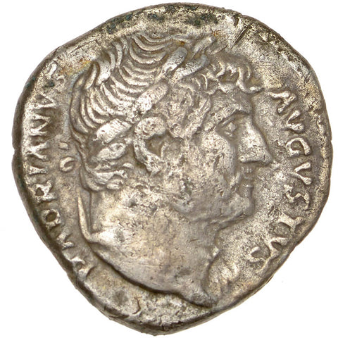128 AD Roman Empire Coin Hadrian Denarius Silver Annona