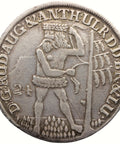 1701 24 Mariengroschen Brunswick-Wolfenbüttel Duke Anthony Ulrich Germany Coin Silver