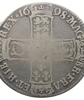 1698 1/2 Crown William III Coin Silver Large Shields DECIMO