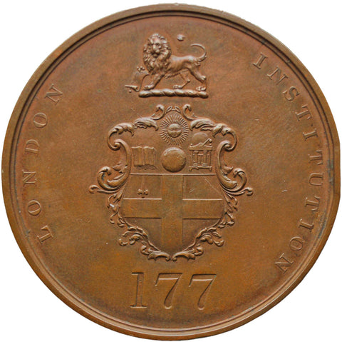 1807 Antique Large Medal London Institution Number 177 Medallist William Wyon