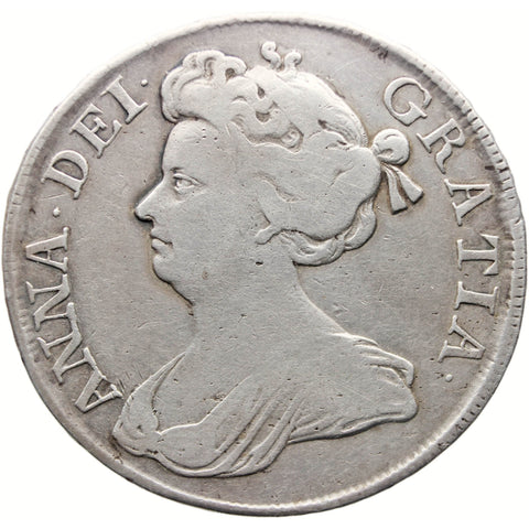 1712 Half Crown Anne Coin United Kingdom Silver Undecimo