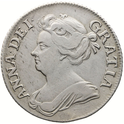 1709 Shilling Anne Coin Silver United Kingdom Plain angles