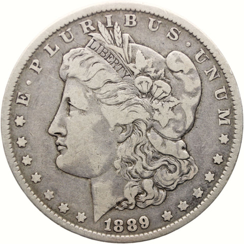 1889 Morgan Dollar United States Coin Silver New Orleans Mint