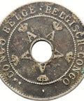 1911 10 Centimes Belgian Congo Coin Albert I