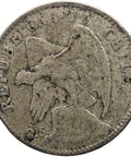 1907 20 Centavos Chile Coin Silver