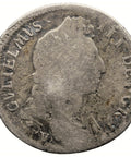 1696 Shilling William III Great Britain Coin Silver York Mint