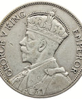 1935 Florin New Zealand Coin George V Silver