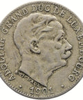 1901 5 Centimes Luxembourg Coin Adolphe