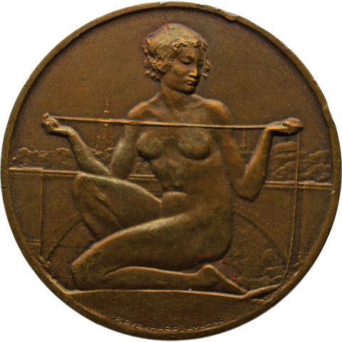 1930 Switzerland Medal for opening of Lorraine Bridge in Bern Paul Burkhard