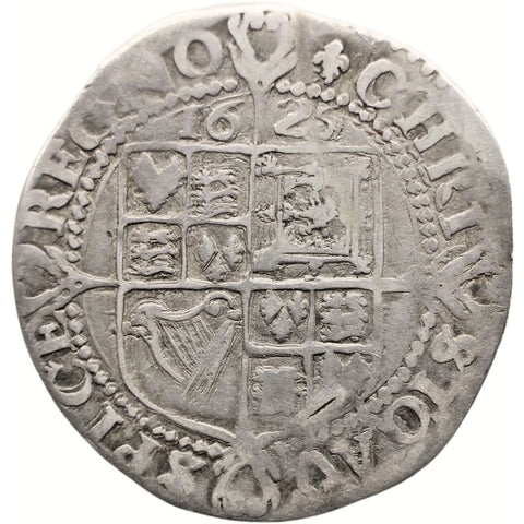 1625 Sixpence Charles I Coin England Silver Lis Mintmark 1st bust group A