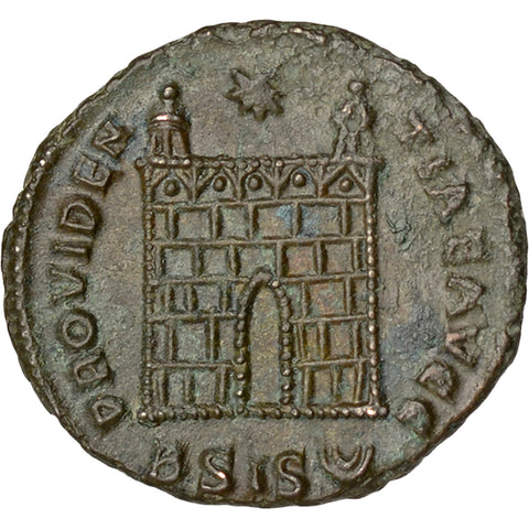 328-329 A.D. Roman Empire Coin Constantine I Follis Campgate