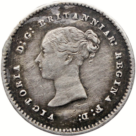 1838 2 Pence Victoria Coin Silver UK