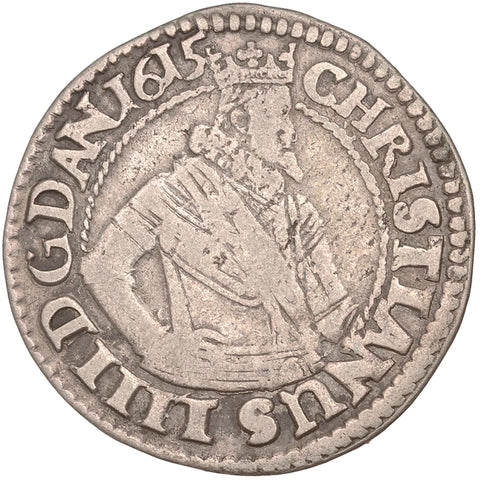 1615 1 mark Denmark Norway Coin Christian IV Silver Copenhagen Mint Timeless Treasures from the Past Gift Present