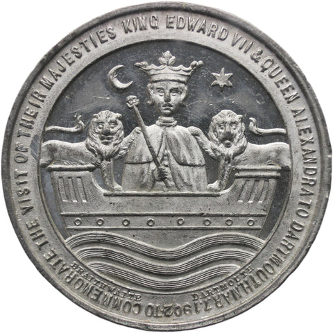 1902 visit to Dartmouth Edward VII and Alexandra Coronation Medal
